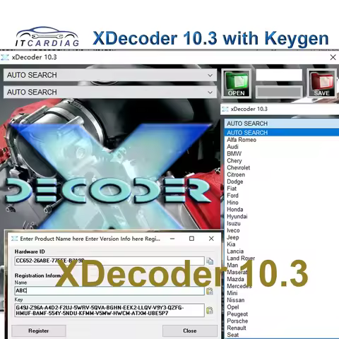 2025 Xdecoder 10.3 with Keygen DTC Remover Crack DTC OFF Delete Software Full Verison for Hyundai/VA
