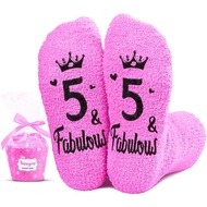 HAPPYPOP 5th Birthday Gift Ideas - Socks for Toddlers 5t, Presents for 5 Year Old Girls
