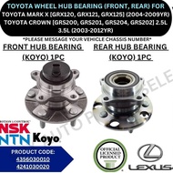 TOYOTA (OEM) WHEEL HUB BEARING (FRONT, REAR) FOR TOYOTA MARK X [GRX120, GRX121] / CROWN [GRS200, GRS