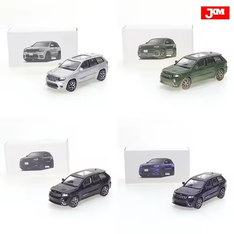 JKM 1/64 Jeep Grand Cherokee Trackhawk 2019 Series SUV Diecast Alloy Model Car Friends Gifts Collect