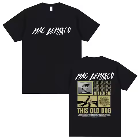 Mac Demarco This Old Dog Album Graphic T-shirt Men Women Vintage Oversized Tshirts Short Sleeve Men'