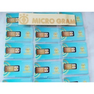 MICROGRAM Emas Mini Logam Mulia 0.001 Gram Emas asli