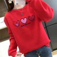 [AMYGO] Sweatshirts Women Oversized  Sweatshirt Woman Oversized Plus Size Lengan Panjang Muslimah Baju Perempuan Crop Top Wanita