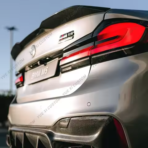 For BMW 5Series G30&F90 M5 530i 530d 540i M550i M550d Spoiler Cap Pro Performance Rear Spoiler Trunk