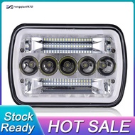 5X7Inch 7X6Inch LED Headlight Hi-Lo Beam Halo DRL for XJ YJ-ro2