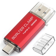 128GB USB Type-C Flash Drive 3.0 Dual Drive, BorlterClamp USB C Memory Stick OTG Thumb Drives for An