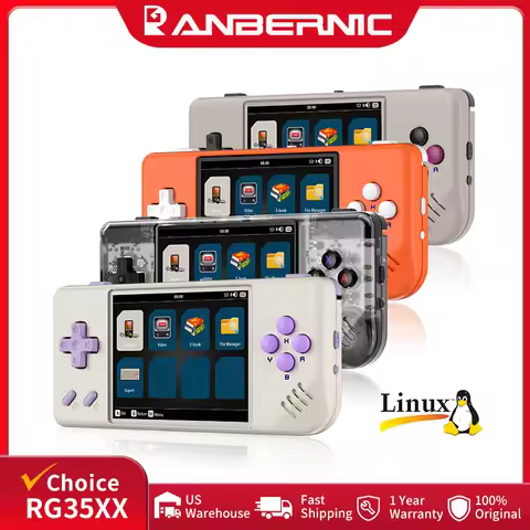 ANBERNIC RG28XX Mini Handheld Game Console 2.83" 640*480 IPS Screen Linux System Supports E-book TV-