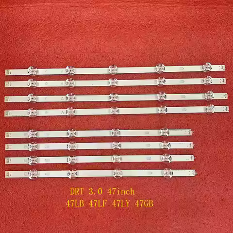 8 PCS/set LED strip for TV 47LB6520 47LB563V 47LB561V 47LB5610 47LB582V 47LB5820 47LB5500 47LB550B 4