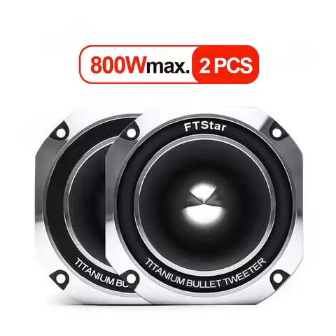 2 Pcs 3 inch Car Speakers Max. Power 800W Full Range Frequency Titanium Tweeter Automotive Audio Mus