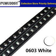 100pcs White 0603 SMD LED  light  new original