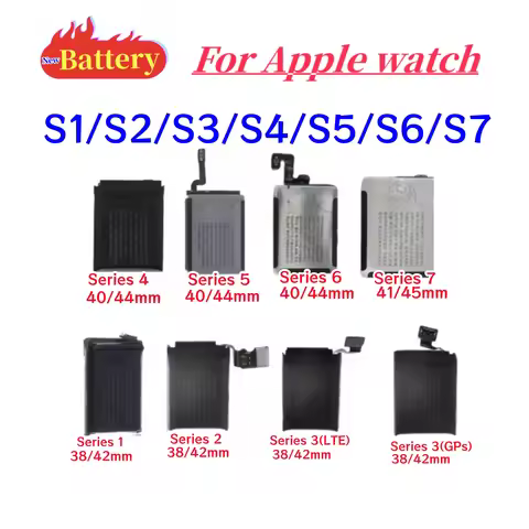 Replacement Battery For Apple Watch Series SE 1 2 3 4 5 6 7 Bateria For IWatch S1 S2 S3 LTE S4 S5 S6