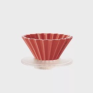 日本 ORIGAMI 陶瓷濾杯組S 紅色/AS樹脂