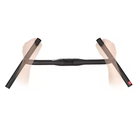 ZNIINO New Carbon modify Gravel H Handlebar Big Flare Bar Cycle Cross Road MTB Bike Handlebars Carbo
