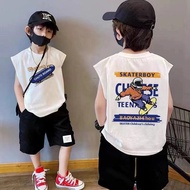 Various Styles, Summer Boys Vest Sleeveless T-Shirt, Comfortable Breathable, Suitable for Children a