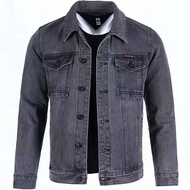 Denim Jacket Men Wear-Resistant Dirt-Resistant Work Site Work Top Clothes Autumn Winter Plus Size Ja