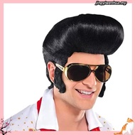 Elvis Presley Hairstyle Short Wigs for Men Cosplay Natural Synthetic Hair wig