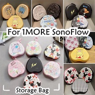 For 1MORE SonoFlow Headphone Case Harden and thicken Headset Earpads Storage Bag Casing Box
