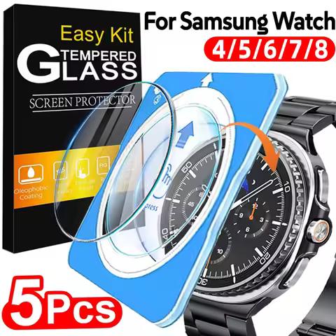 5/1Pcs Tempered Glass for Samsung Galaxy Watch 8/7/6/5/4 40mm 44mm 45mm 46mm 47mm 42mm 43mm Screen P