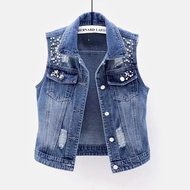 Women Denim Causal Vest