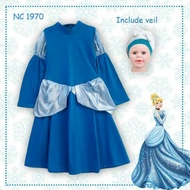 GAMIS DRESS CINDERELLA HIJAB TURBAN Busana Pakaian Muslim Anak