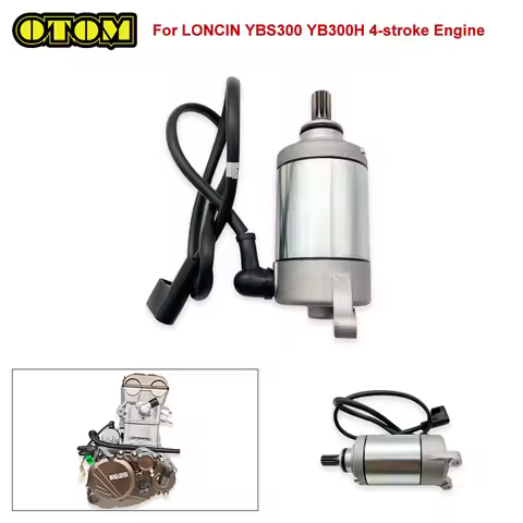 For LONCIN YBS300 YB300H Motorcycle Starter Motor Engine Electric Starting KEWS K16 K23 HENGJIAN S6 