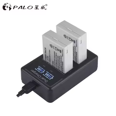 PALO LCD Display LP-E8 USB Camera Battery Charger for Canon EOS 550D 600D 650D 700D X4 X5 X6i X7i T2