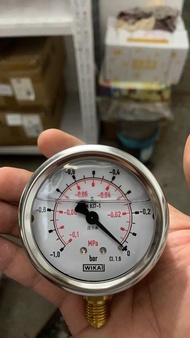 วิทยุชั้นสูง WIKA ที่ติดตั้งได้ตลอด 24 ชั่วโมง EN837-1 วัดความดันแบบอเนกประสงค์ วัสดุสแตนเลส ทนทานต่