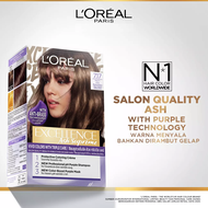 LOreal Paris Excellence Ash Supreme Vivid Colors #7.17 Matt Ash (Cat/ Pewarna Rambut) - Abu abu