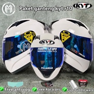 PAKET GANTENG HELM KYT R1 FULL FACE