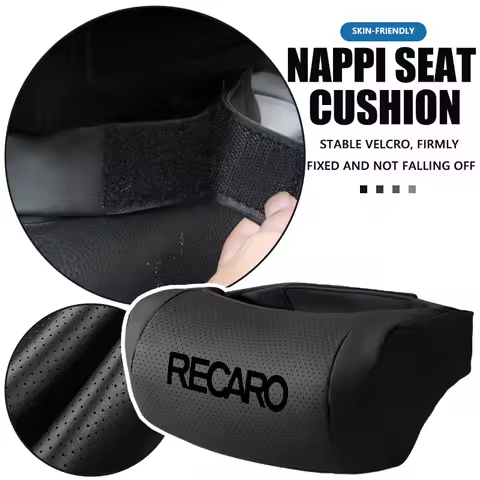 For Recaro Car Headrest Pillow Memory Foam Neck Adjustable Rest Cushion Relieve Fatigue
