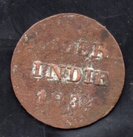 A1333 Nederlands Indies 1 Cent Tahun 1834 Bekas Sesuai gambar
