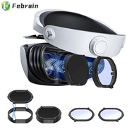 FEBRAIN ป้องกัน-ฝุ่น ตัวป้องกันเลนส์ VR สากลสากลสากล ทนทานต่อการใช้งาน ฝาปิดเลนส์ แว่นตา VR สำหรับแว่นตา ป้องกันรอยขีดข่วน ฝาครอบป้องกันสำหรับป้องกัน สำหรับ PS VR/Playstation VR2 PS VR,