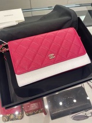 🆕 Chanel WOC wallet on chain caviar 粒粒魚子醬 玫瑰金扣金鏈