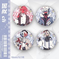Hetalia Country Personification Badge (Country Humans) China USA Russia UK France Tinplate Laser Pin