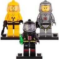 New Product Nuclear Worker Biochemical Zombies Horror Zombies Children Educational Assembling Plasti