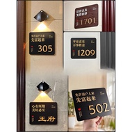 3D New Black Gold Door Number Plate Door Decoration Hdb Unit Number Door Number Signage House Unit N