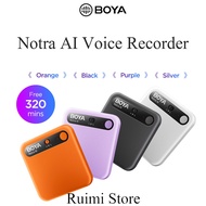 BOYA Notra AI Voice Recorder: 64GB, Smart Summary, Cloud Sync, 140+ Langs, MagSafe