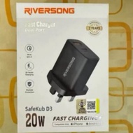 20W RIVERSONG Fast Charger | Dual Port