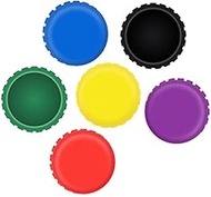 Silicone Bottle Cap 6 Pack No Label Soda or Beer Saver, Soda Bottle Cap Wine Stopper Vinegar Soy Bottle Cap