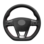 Handmade DIY Leather Steering Wheel Cover  Custom Steering Wheel Cover Compatible For Seat Leon Cupr