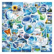 55PCS Frutiger Aero Stickers Aesthetic Stickers, Frutiger Aero Style Deco Stickers For Laptop Comput