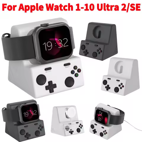 Silicone Charger Stand For Apple Watch 10 9 8 7 6 5 4 3 2 1 Charging Dock Holder Simple Dock Holder 
