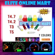 1PCS T5 T4.7 T4.2 T3 SMD Wedge Instrument Dashboard Car Meter LED Light Bulb Universal Proton Peroad
