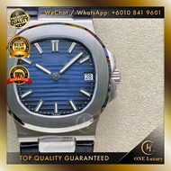 🔥SWISS TOP QUALITY🔥 N4UT1LUS 5711 BLUE DIAL ON LEATHER STRAP - MEN WATCH AUTOMATIC LUXURY JAM TANGAN