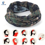 [LWF ร้อน] ﹍∈┅ Multi-Function ผ้าพันคอยุทธวิธี Face Shield อุ่น Camo คอผ้าพันคอ Headwear Snood