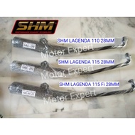SHM EXHAUST STANDARD OPEN LAGENDA 110 115 115FI 28MM EXZOS LAGENDA 110Z 115ZR 115Z FUEL INJECTION KI