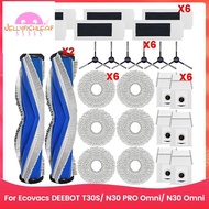 For   T30S/ N30 PRO Omni/ N30 Omni Robot Vacuum Cleaner Main Side Brush Hepa Filters Mop Pads Dust B