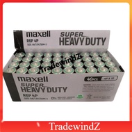 🔥 Original Maxell Battery Super Heavy Duty Size AA / AAA 1.5V 40PCS/BOX Bateri Batteries AA