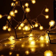 日本暢銷 - 暖白色蒲公英LED串燈（電池供電） 聖誕燈飾 聖誕裝飾 小夜燈 感應燈