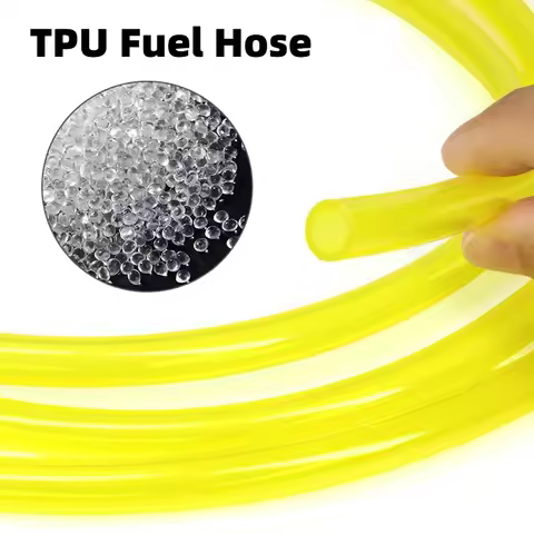 Yellow TPU Fuel Hose Oil Resistant Tube for Motorcycle Car Chainsaw Blower Petrol Pipe 2x3.5/2.5x5/3